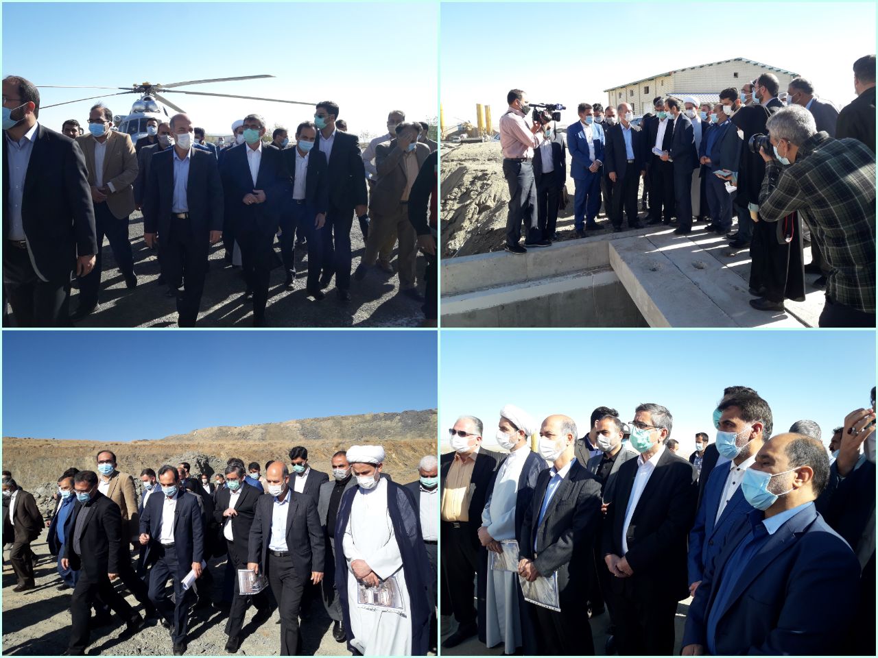 بازدید وزیر نیرو از تصفیه خانه طرح آب رسانی سد تالوار به همدان