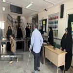 گزارش تصویری از فرایند رأی گیری در چهاردهمین دوره انتخابات ریاست جمهوری با حضور بخشدار لالجین و مسئولین همراه در شعب اخذ رای شهر لالجین