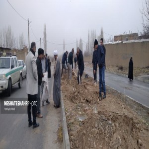 گزارش تصویری از پویش نهالکاری «به نام پدر» همزمان با سراسر کشور در روستای آبرومند