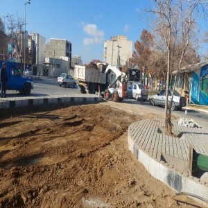 اتمام عملیات اصلاح، زیرسازی و بتن ریزی ابتدای بلوار شهید بهشتی (ایجاد دور برگردان جدید) توسط واحد عمرانی شهرداری بهار