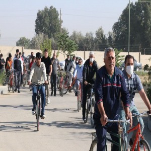 گزارش تصویری از برگزاری همایش دوچرخه سواری به مناسبت گرامیداشت هفته دفاع مقدس در بهار
