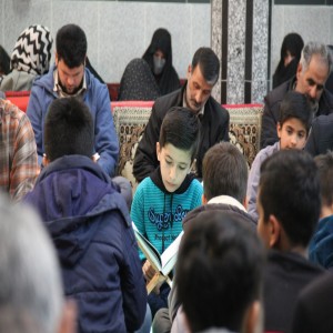 گزارش تصویری از برگزاری مراسم جمع خوانی قرآن در روستای حسام آباد