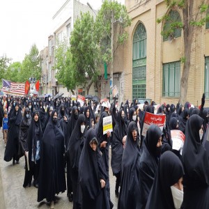گزارش تصویری از برگزاری مراسم راهپیمایی روز قدس در شهر بهار