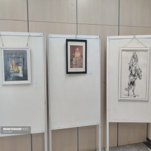 گزارش تصویری از افتتاح نمایشگاه آثار هنرهای تجسمی و خوشنویسی هنرمندان بسیج در فرهنگسرای آیت الله بهاری