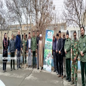 گزارش تصویری از پویش نهالکاری «به نام پدر» همزمان با سراسر کشور در روستای آبرومند