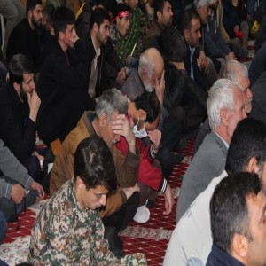 گزارش تصویری از مراسم وداع مردم لالجین با شهید گمنام در مسجد بزرگ آقا