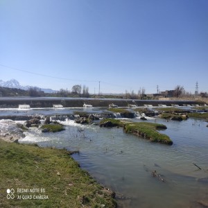 گزارش تصویری از ره گیری رودخانه سیمینه رود در سه آب بند از صالح آباد تا بهار