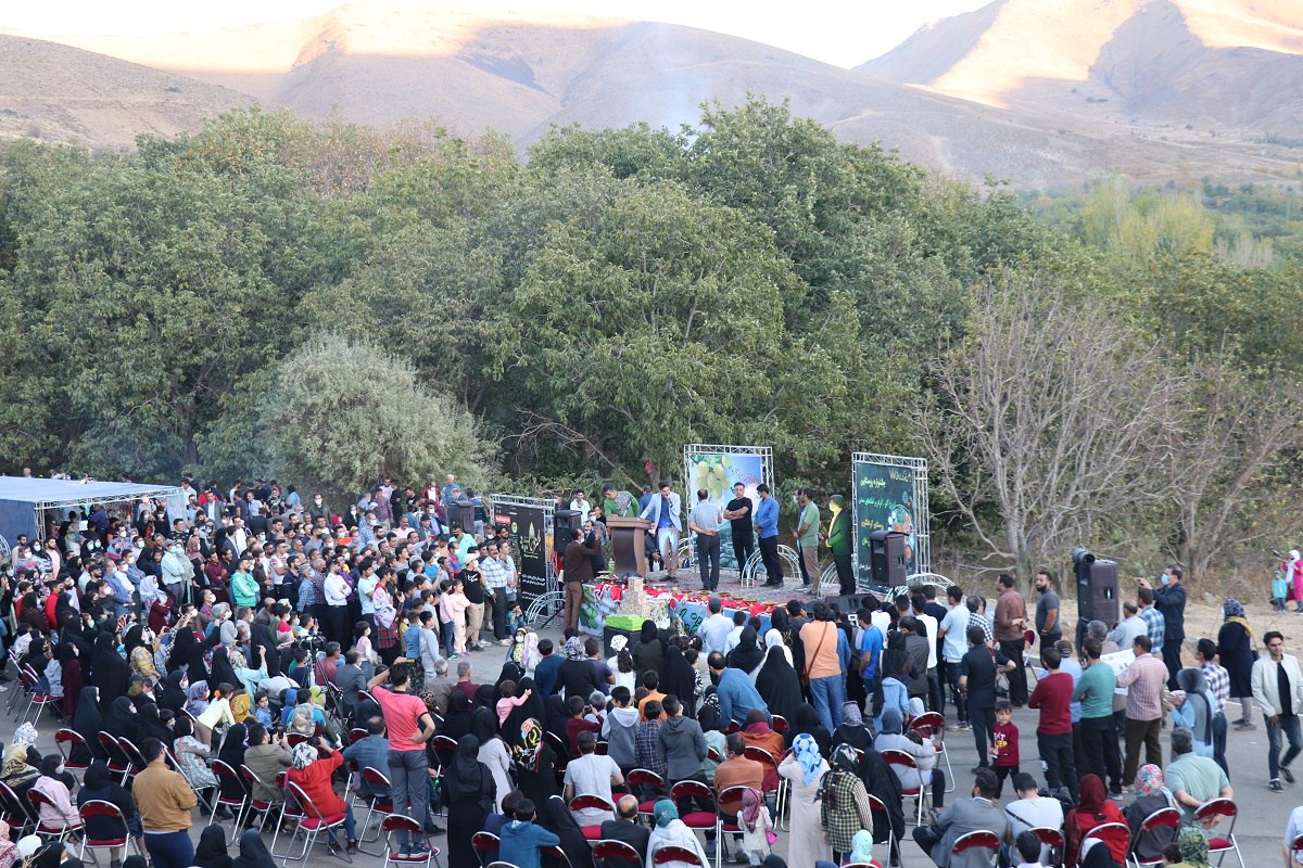 استقبال چشمگیر مردم از جشنواره آلو و گردو در روستای حیدره قاضی خان