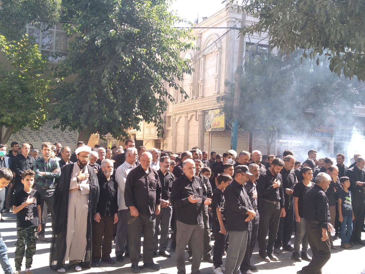مراسم عزاداری اربعین حسینی با حضور پر شور مردم بهار برگزار شد