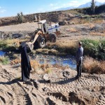 پاکسازی مسیر رودخانه قوری چای در مجاورت روستای حسام آباد به همت دهیاری صورت پذیرفت