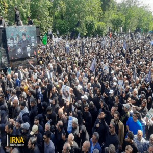 گزارش تصویری از بدرقه تاریخی رئیس جمهور شهید و همراهانش در تهران