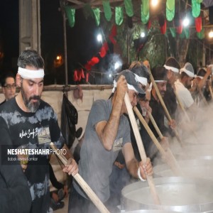 گزارش تصویری از قرخ قازان یا چهل دیگ در شب عاشورای حسینی در بهار