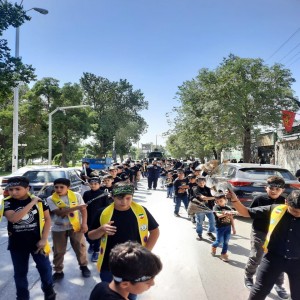 تجمع بزرگ سوگواری دانش آموزی احلی من العسل در شهرستان بهار