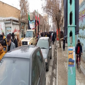 گزارش تصویری از استقبال پیکر مطهر شهدای گمنام در شهرستان بهار