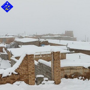 گزارش تصویری از بارش برف امروز در روستای زاغه