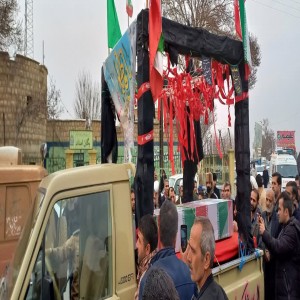 گزارش تصویری از استقبال پیکر مطهر شهدای گمنام در شهرستان بهار