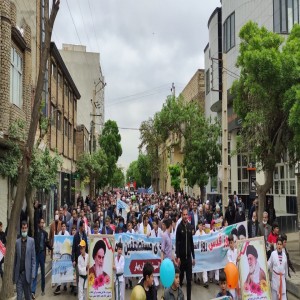 گزارش تصویری از برگزاری مراسم راهپیمایی روز قدس در شهر بهار