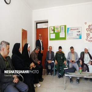 آیین نواختن زنگ آغاز سال تحصیلی و زنگ ایثار و مقاومت در دبیرستان دکتر معین صالح اباد