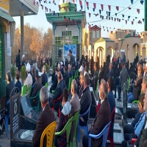 گزارش تصویری از برگزاری مراسم سالگرد رحلت مرحوم آیت الله شیخ محمد بهاری در گلزار شهدای شهر بهار