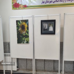 گزارش تصویری از افتتاح نمایشگاه آثار هنرهای تجسمی و خوشنویسی هنرمندان بسیج در فرهنگسرای آیت الله بهاری