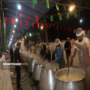 گزارش تصویری از قرخ قازان یا چهل دیگ در شب عاشورای حسینی در بهار