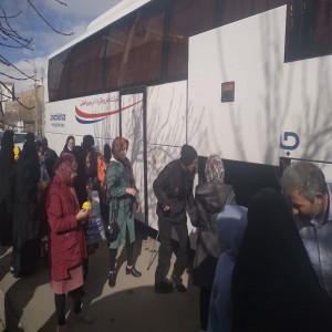 گزارش تصویری از اعزام ۴۴ نفر از زائر اولی های بهزیستی شهرستان بهار به مشهد مقدس