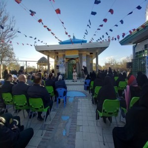 گزارش تصویری از برگزاری مراسم سالگرد رحلت مرحوم آیت الله شیخ محمد بهاری در گلزار شهدای شهر بهار