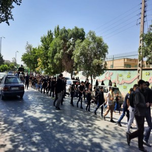 تجمع بزرگ سوگواری دانش آموزی احلی من العسل در شهرستان بهار