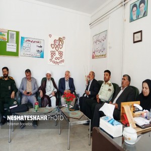 آیین نواختن زنگ آغاز سال تحصیلی و زنگ ایثار و مقاومت در دبیرستان دکتر معین صالح اباد