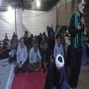 تصاویری از موکب آیت الله بهاری مستقر در کربلا و آماده سازی محیط برای استقبال از زائرین
