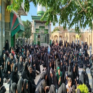 گزارش تصویری از برگزاری دعای عرفه در حرم آیت الله بهاری و گلزار شهدای شهر بهار
