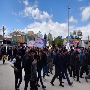 گزارش تصویری از حضور گسترده مردم شهرستان بهار در برگزاری راهپیمایی روز جهانی قدس