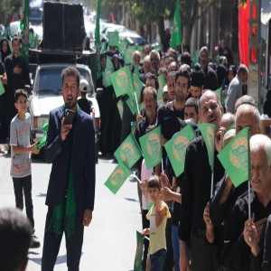 گزارش تصویری از راهپیمایی عزاداران در روز شهادت امام رضا (ع) در شهر بهار