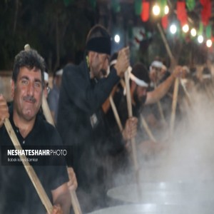 گزارش تصویری از قرخ قازان یا چهل دیگ در شب عاشورای حسینی در بهار