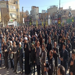 گزارش تصویری از تجمع باشکوه عزاداران فاطمی در میدان امام شهر بهار