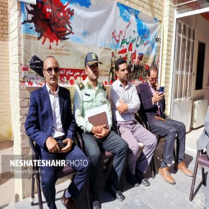 آیین نواختن زنگ آغاز سال تحصیلی و زنگ ایثار و مقاومت در دبیرستان دکتر معین صالح اباد