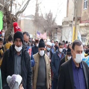 گزارش تصویری از راهپیمایی ۲۲ بهمن در شهر بهار
