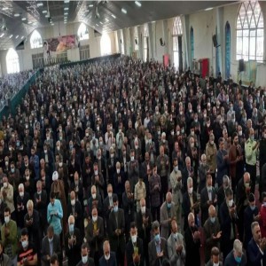 حضور پر شور مردم شهرستان بهار در مراسم نماز عید سعید فطر