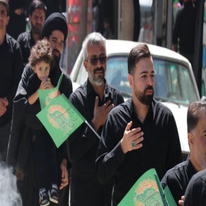 گزارش تصویری از راهپیمایی عزاداران در روز شهادت امام رضا (ع) در شهر بهار