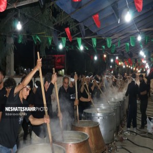 گزارش تصویری از قرخ قازان یا چهل دیگ در شب عاشورای حسینی در بهار