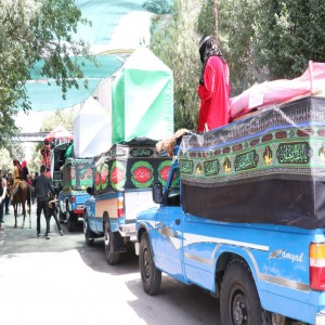 گزارش تصویری از مراسم عزاداری سومین روز از شهادت امام حسین (ع) و یارانش